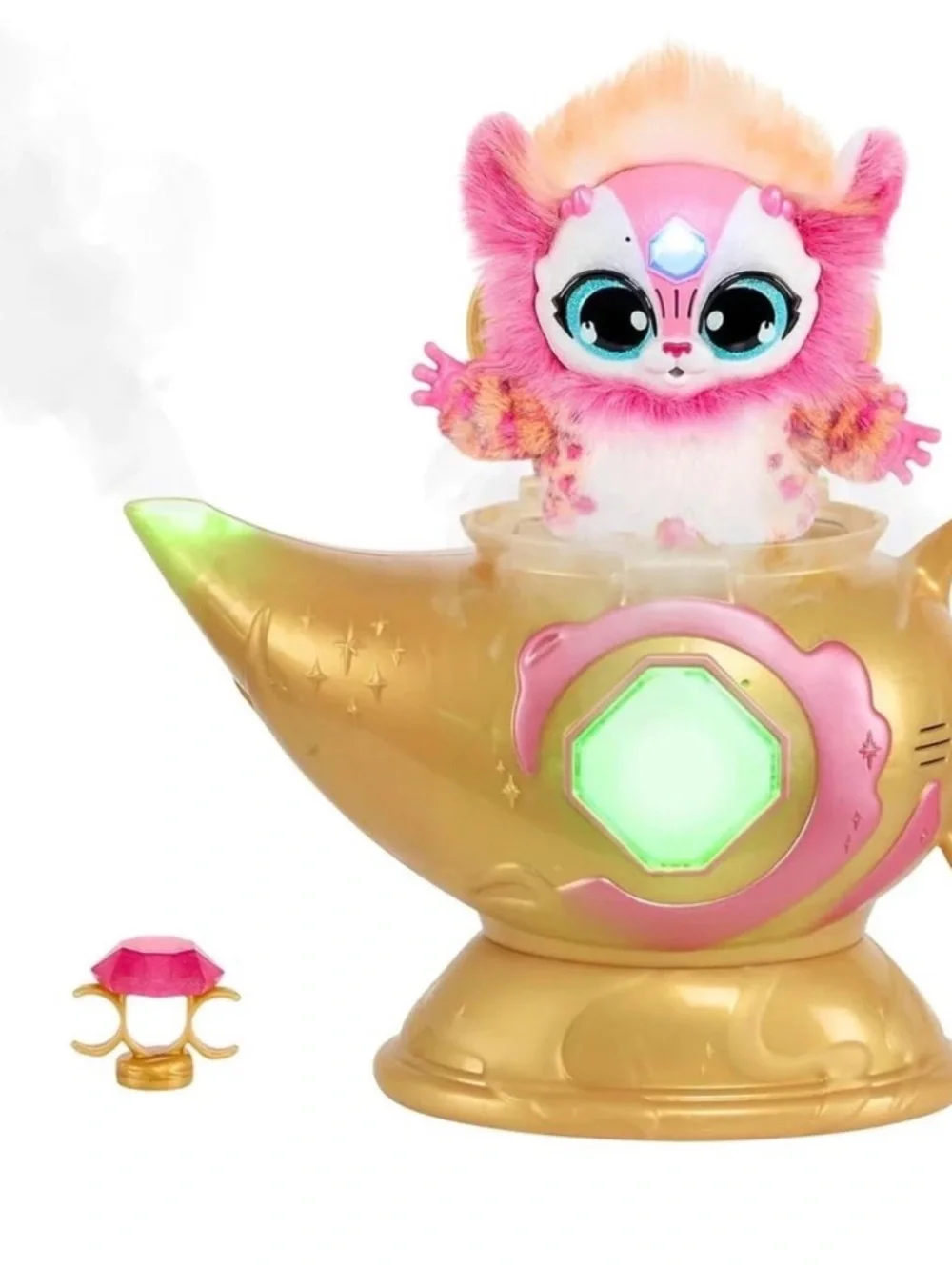 Moose Toys Magic Mixies Genie Lamp Pink Plush Interactive Light Sound Brand New